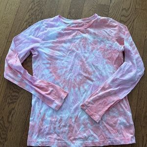 Crewcuts tie dye long sleeve pink shirt sz 10-11